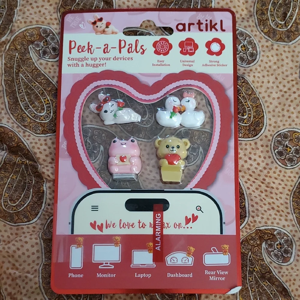 Peek-a-Pals Tablet Case Accessories - Pink and White
